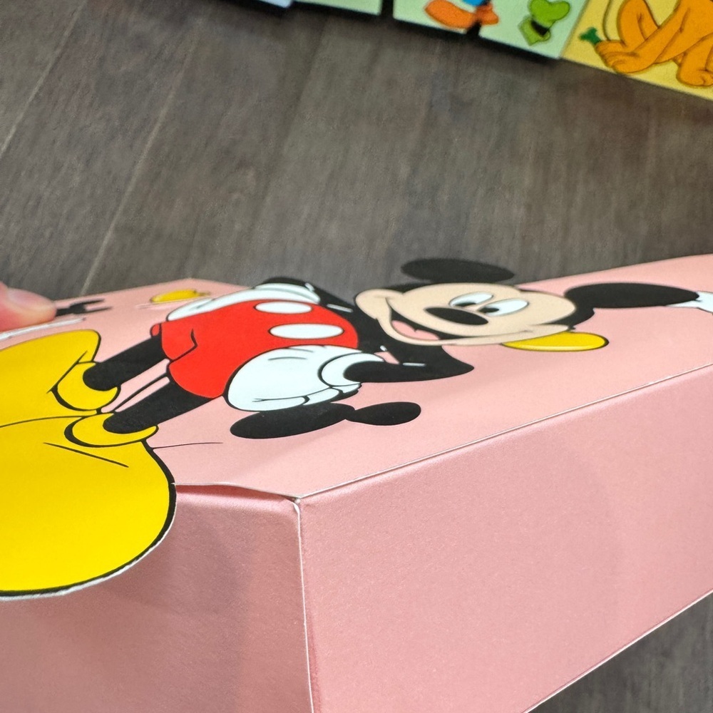 NWOT Disney Mickey Mouse Thick Cardstock Paper Multicolor Character Letter James - Picture 9 of 16